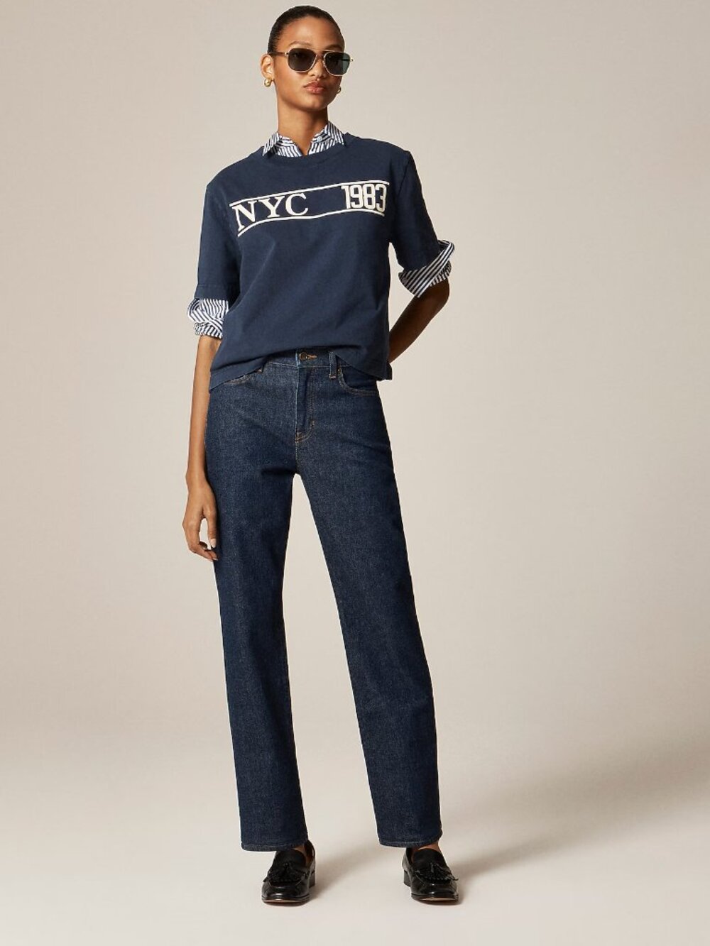 J. Crew Nipped straight jean • size 28 • CN322 • Rinse Wash